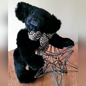 Real Seal Fur Teddy Bear. Hand Made.